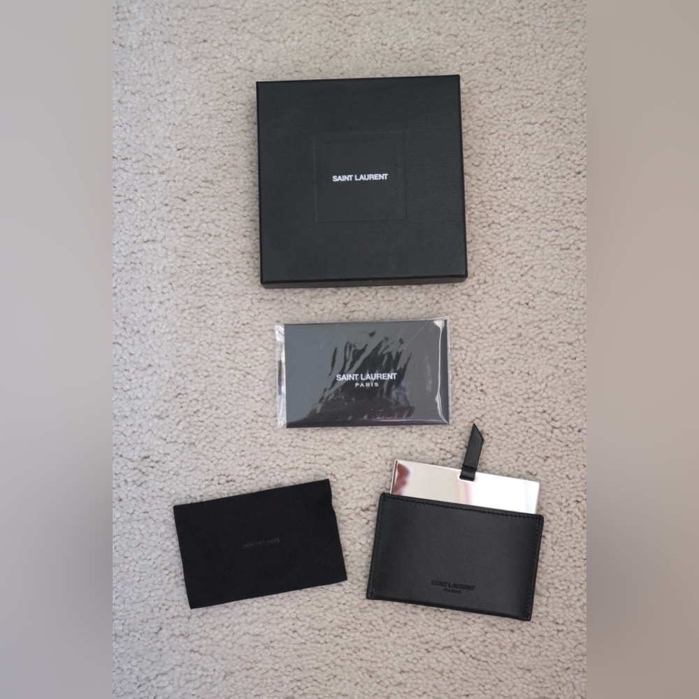 Saint Laurent mirror card holder